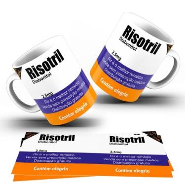 Imagem de Caneca Divertida Engraçada  Caneca de Porcelana 325ml Branca  Presente