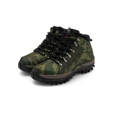 Imagem de Bota coturno adventure masculina trail - LandFlex, Marrom, Claro, 41