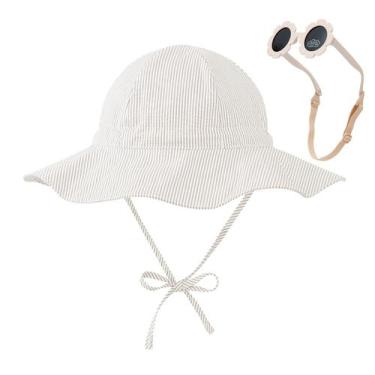 Imagem de Chapéu de sol Durio Baby UPF 50+ Proteção solar 3-6 meses bege
