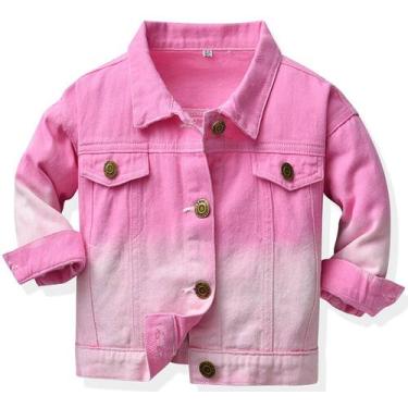 Imagem de Jaqueta jeans Cromoncent Kids Toddler Button Down Coat 4-5T