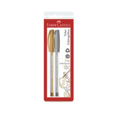Imagem de Caneta Trilux Colors Prata e Ouro - Ctl com 2 unidades Faber-Castell