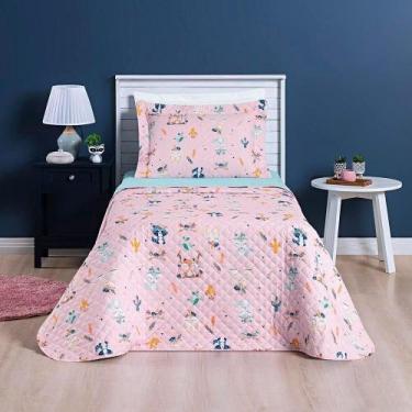 Imagem de Kit Cobre Leito Colcha Joy Kids Solteiro Infantil 2 Peças Micropercal 