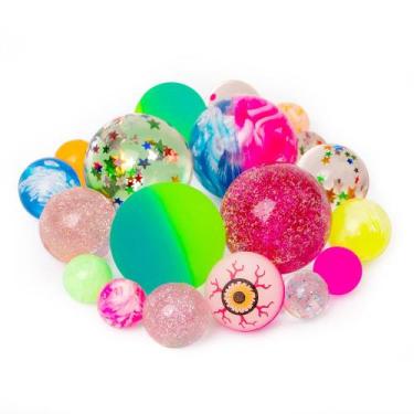 Imagem de Bouncy Balls Deeinyoo Small, 4 tamanhos, cores misturadas a granel (20