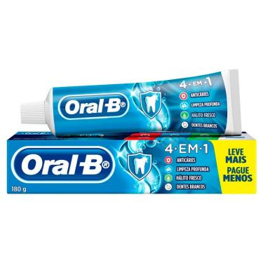 Imagem de Creme Dental Oral-B 4 em 1 Menta Fresca 180g