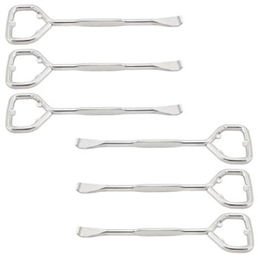 Imagem de ZZLZX 6 peças de tinta multifuncional abridor de latas, abridor de garrafas, chave de metal 13 x 4 cm, chave de fenda de barra de látex, ferramenta de abertura de lata