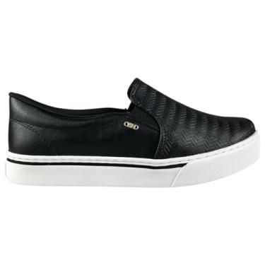 Imagem de Tênis Feminino Casual Via Marte Slip On Napa Confortável (Preto, BR, Adulto, Numérico, 37)