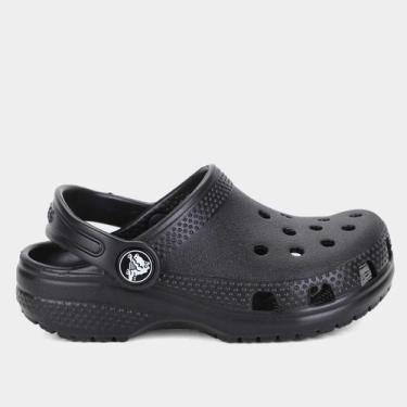 Imagem de Sandália Crocs Infantil Classic Clog Kids Menino, Preto, 22