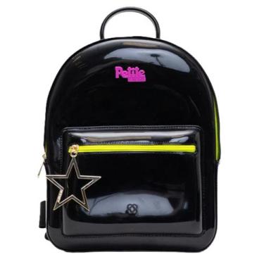 Imagem de Mochila Infantil Lizzy Preta PJ11300in Petite Jolie - Nova