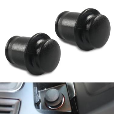 Imagem de Fluher 2 peças de capa de isqueiro de carro, tampa de poeira de soquete de acendedor de cigarro, acessórios de substituição do interior do carro, universal para a maioria dos carros (preto)