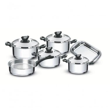 Imagem de Jogo De Panelas Tramontina Solar Baquelite Em Aço Inox 6 Peças