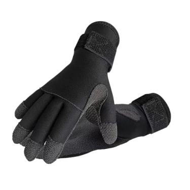 Imagem de Vaveren Luvas de mergulho Luvas de natação Equipamentos Antiderrapantes Proteção para as mãos Acessórios portáteis para esportes aquáticos Cinco dedos para, L