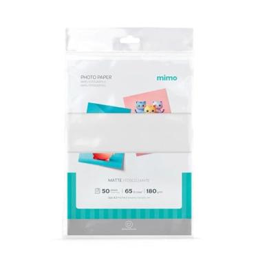 Imagem de Mimo - Papel Fotográfico Fosco - A4-180g - 50 Fls - Qualidade Premium - Controle de Absorção da Tinta Para Melhor Absorção e Resistente a Água - Gramatura de 180 g/m²