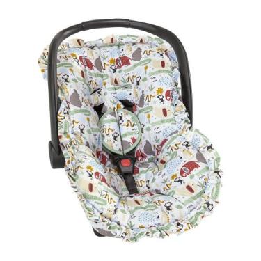 Imagem de Capa de Bebê Conforto Anatomica Acolchoada Ajustável 100% Algodão Chei