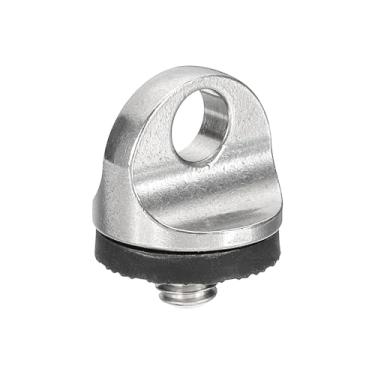 Imagem de PATIKIL Suporte de parafuso de alça de pescoço para câmera de 1/10.2 cm, 1 peça de parafuso de fixação de câmera de aço inoxidável para alça de pulso, tripé DSLR, prata