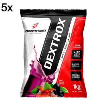 Imagem de Kit 5X Dextrox BodyAction- 1Kg-Masculino