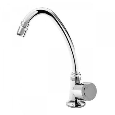 Imagem de JAPI 1156MP40 Torneira Bica Movel para Pia Cozinha Mesa Abs, Cromado, 1/4 Volta P40