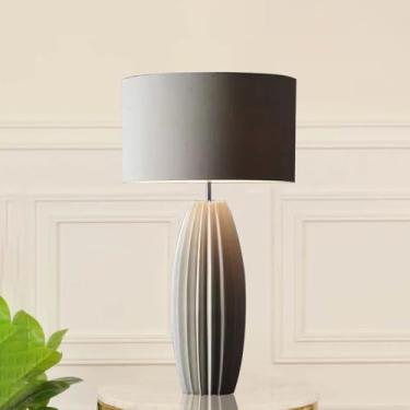 Imagem de Luminária de mesa moderna em cerâmica com LED, estilo americano criativo, para sala de estar, quarto ou mesa de cabeceira (Estilo 5)