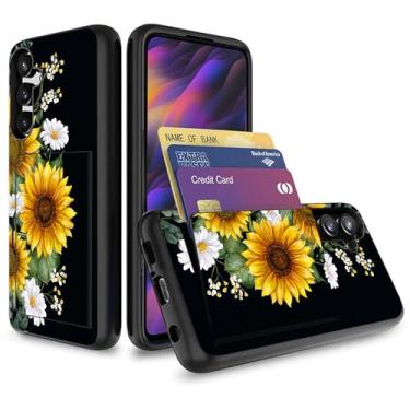 Imagem de Vobber Capa para Galaxy A16 5G, capa tipo carteira oculta com compartimento para cartão TPU à prova de choque e policarbonato capa protetora de camada dupla para Samsung Galaxy A16 5G 6,7 polegadas