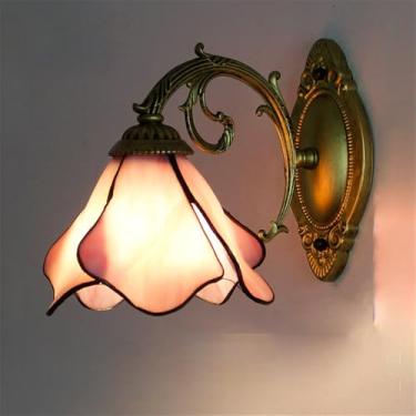 Imagem de Luminária de parede retrô americana com LED para banheiro, espelho, estilo mediterrâneo, simplicidade para sala de estar, restaurante, quarto, escritório, casa de campo, hotel, café, bar, co