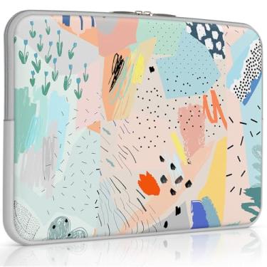 Imagem de iCasso Capa para laptop de 13 polegadas para MacBook Air de 13 a 13,6 polegadas, linda capa para laptop para MacBook Pro de 13 polegadas e 35.6 cm, capa protetora fina para Chromebook de 14 polegadas