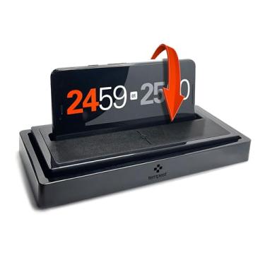 Imagem de Tempest Relógio de xadrez clássico e doca, gamão, relógio Go and Scrabble e dock em preto – com aplicativo gratuito para iOS e Android (funciona com seu próprio telefone)..