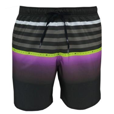 Imagem de Shorts Elástico Alkary Listras Preto-Masculino