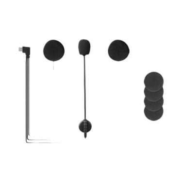 Imagem de Fone De Ouvido Para Capacete De Motocicleta Com Microfone E Alto-falan