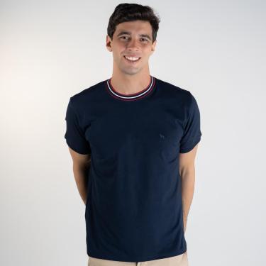 Imagem de Camiseta Acostamento Frisos Marinho-Masculino