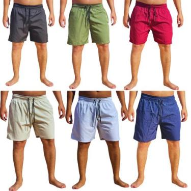 Imagem de Short Masculino Tactel Elastano Treino Praia Piscina Comfortavel adult