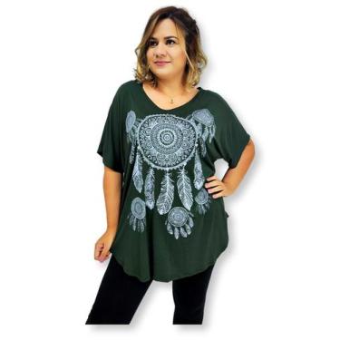 Imagem de Blusa Bata De Malha Viscolycra Plus Size Tamanho 52 54 - Sarat Moda In