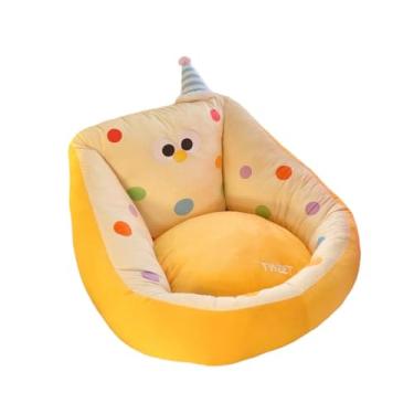 Imagem de Ｂｅｓｇａ Almofada Kawaii para Cadeira de Chão, Macia e Divertida, Decoração para Quarto, Sofá Preguiçoso para Estudo, Quarto Infantil, Quarto de Bebê, Ideal, Amarelo