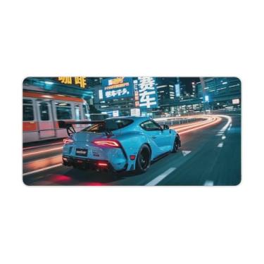 Imagem de HouLaiZhe JDM Car SUP Vs Subway Sports Cool Gaming Mouse Pads JDM Car Desk Pads Grandes Mousepads para teclado de mesa tapete de computador 30 x 60 cm