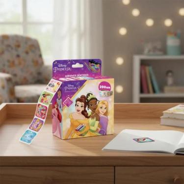 Imagem de 200 Folhas Caixa de Adesivos Disney Cartoon Frozen Carros Minnie Micke