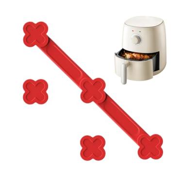 Imagem de Ímãs de Silicone para Forro de Frigideira de Ar - Suporte Magnético Para Air Fryer Com Prevenção De Queimaduras,Fivela Fixadora Para Cesto De Air Fryer - Para Cozinha Casa Restaurante Escritório E Fes