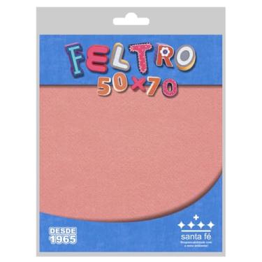 Imagem de Pacote Tecido Feltro Blister 50cm X 70cm 60 Cores Diferentes (PESSEGO - 051)