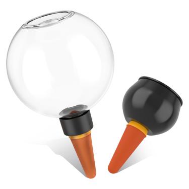 Imagem de Globos de irrigação automáticos de 500 ml para dispositivos de irrigação por gotejamento de jardim, inserção de plantador de irrigação fácil de usar com controle de liberação lenta, mini lâmpada de