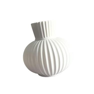 Imagem de Generic Vaso de flores secas, arranjo criativo de flores para mesa, vaso decorativo simples para mesa de jantar, escrivaninha ou móvel de TV, White S