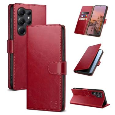 Imagem de SUANPOT Capa carteira compatível com Samsung Galaxy S25 Ultra com suporte para cartão de crédito com bloqueio de RFID, capa protetora de couro PU flip book masculina e feminina para Samsung S25 Ultra