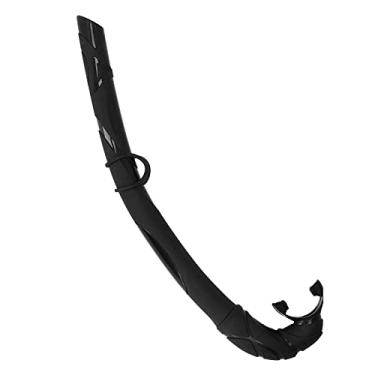 Imagem de Tubo de mergulho, snorkel de gel de sílica confortável para família e amigos para mergulho, mergulho com snorkel e outras atividades subaquáticas(Preto)