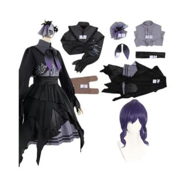 Imagem de Fantasia De Cosplay Da Mulher Asahina Mafuyu, Vestido Lolita Com Peruc