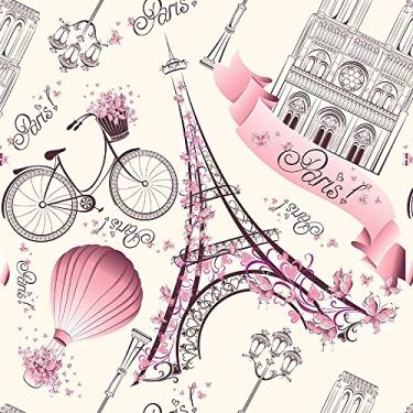 Imagem de Papel de Parede Adesivo Paris 10 Metros