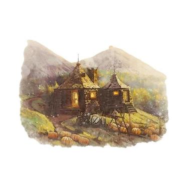 Imagem de Pôster De Lona Para Quarto Infantil, Castelo De Hogwarts, Casa De Abób