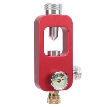 Imagem de aqxreight Adaptador de Mergulho Com Medidor de 40mpa para Cilindros de 0,5L 1L - Kit de Recarga de Trava de Alumínio da Aviação (Vermelho)