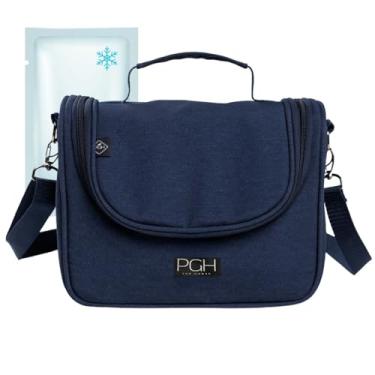 Imagem de Bolsa Lancheira Térmica Impermeável, PGH, Modelo COMPACT MINI - Capacidade de 4 Litros (Azul Combo)