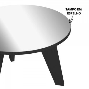 Imagem de Mesa De Centro Tampo Com Espelho Espanha Artely Preto