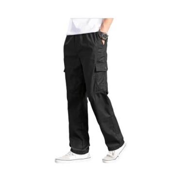 Imagem de Calças Cargo Masculinas 6XL Para Verão E Primavera, Algodão, Roupas De