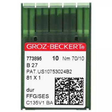 Imagem de Agulha  para  Maquina  de Costura B27 Overlok Groz beckert 70/10 com 1