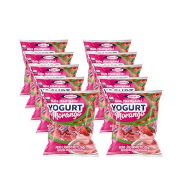 Imagem de Santa Fe Bala Mastigável de Yogurt, 500g, Kit com 10 Unidades