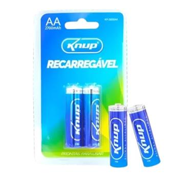Imagem de Pilha Recarregável AA 2700mAh Knup Com 2 Unidades