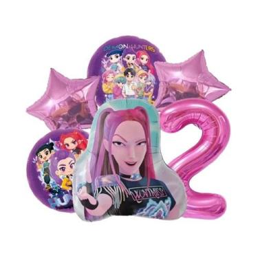 Imagem de Conjunto De Balões Para Festa De Aniversário Infantil 6 Peças Números 